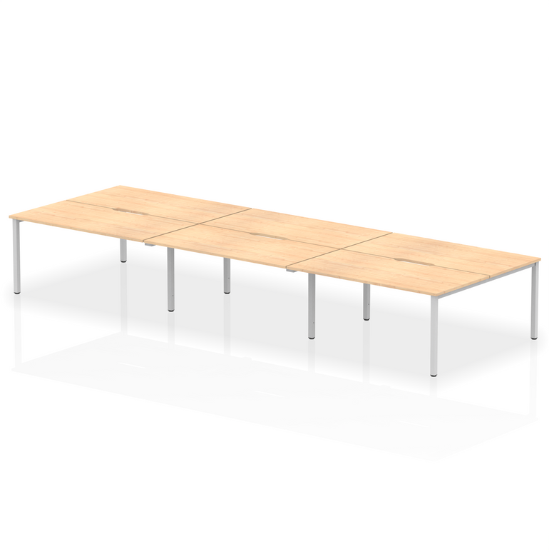 Evolve Plus B2B Bench Desk - 6 Person