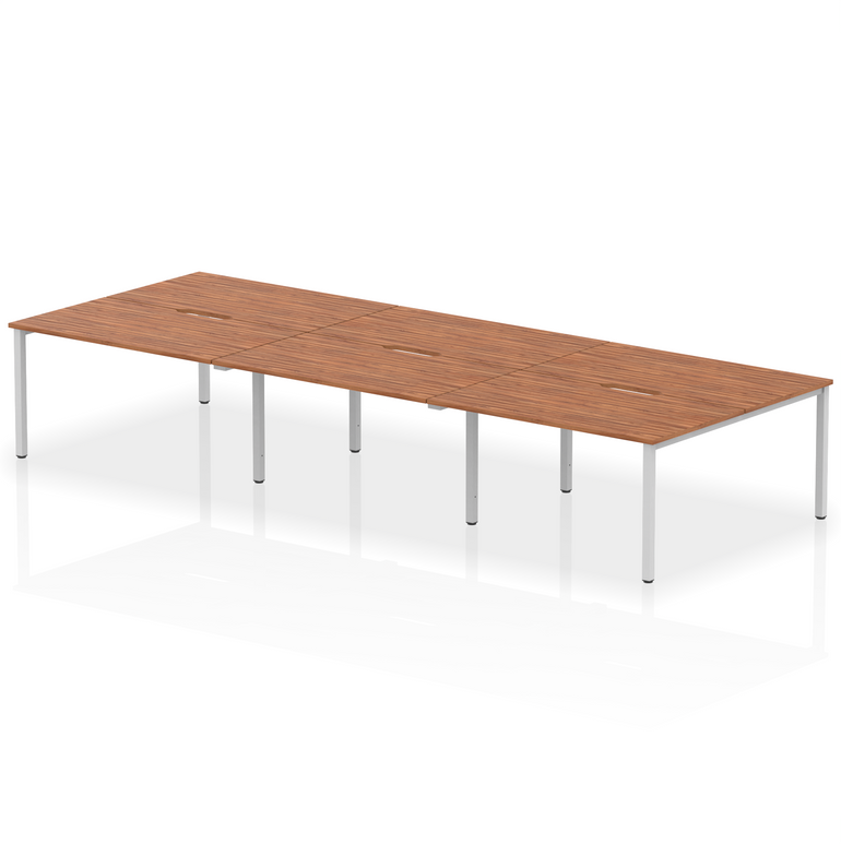 Evolve Plus B2B Bench Desk - 6 Person
