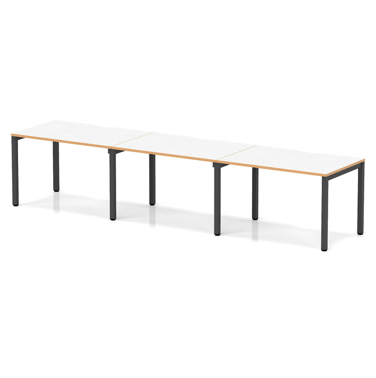 Evolve Plus Single Row Bench Desk - 3 Person