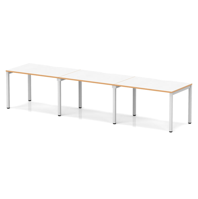 Evolve Plus Single Row Bench Desk - 3 Person