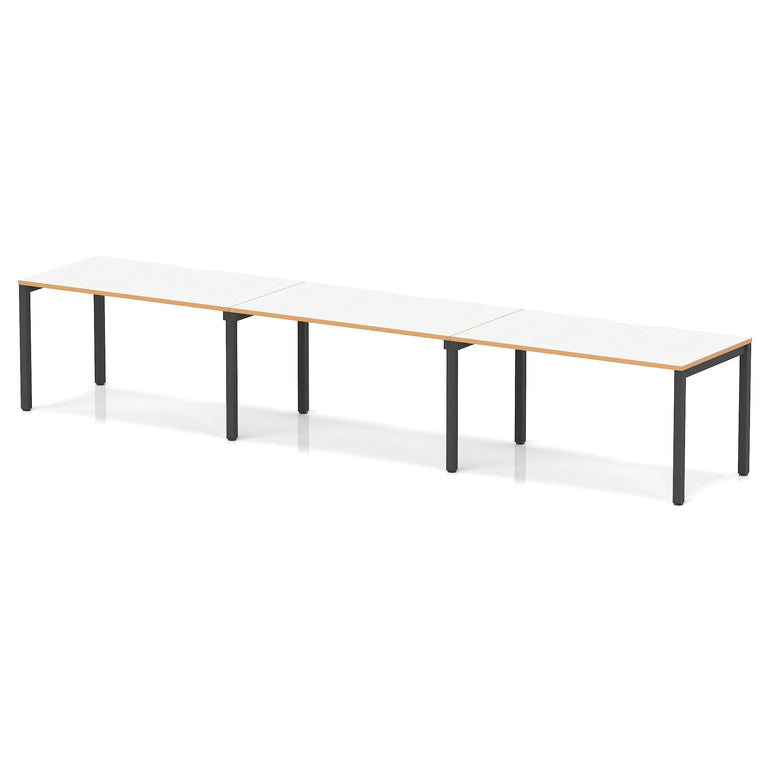 Evolve Plus Single Row Bench Desk - 3 Person