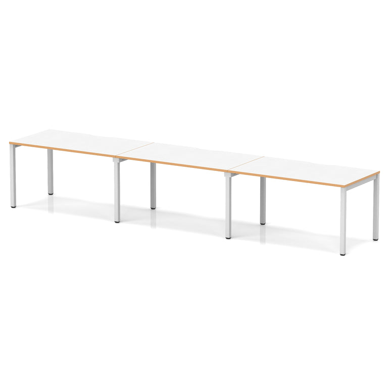 Evolve Plus Single Row Bench Desk - 3 Person