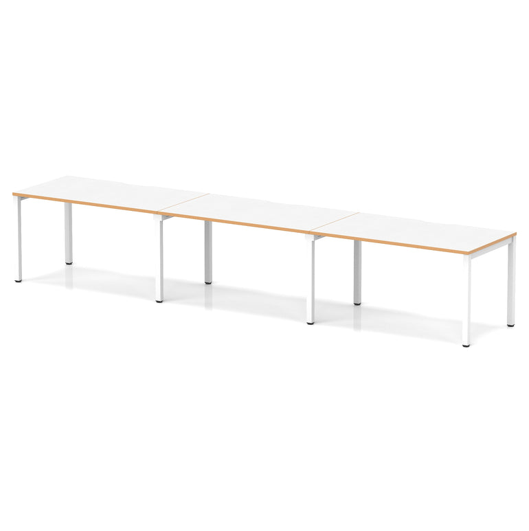 Evolve Plus Single Row Bench Desk - 3 Person