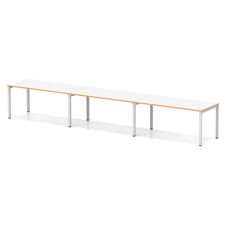Evolve Plus Single Row Bench Desk - 3 Person