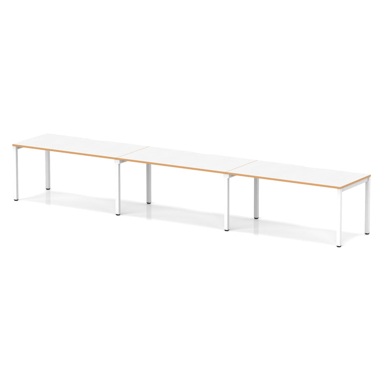 Evolve Plus Single Row Bench Desk - 3 Person