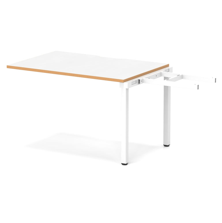 Evolve Plus Single Row Bench Desk Extension Kit