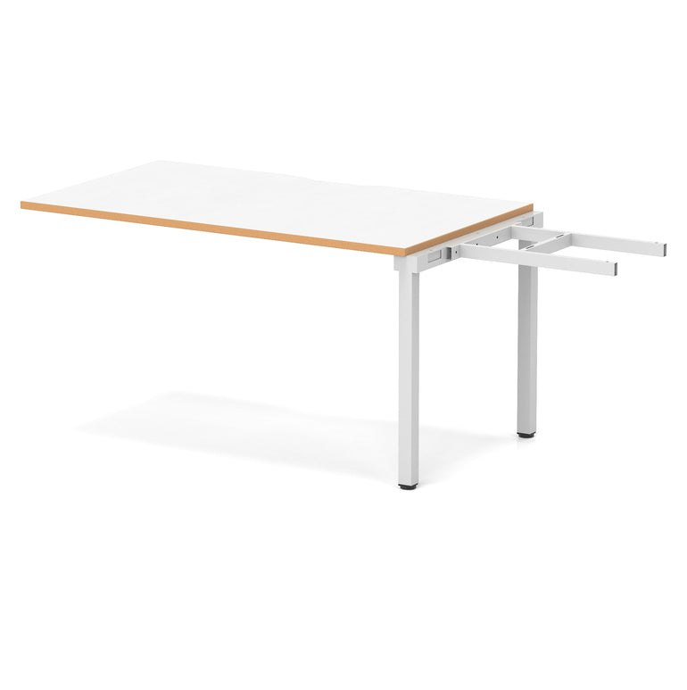 Evolve Plus Single Row Bench Desk Extension Kit