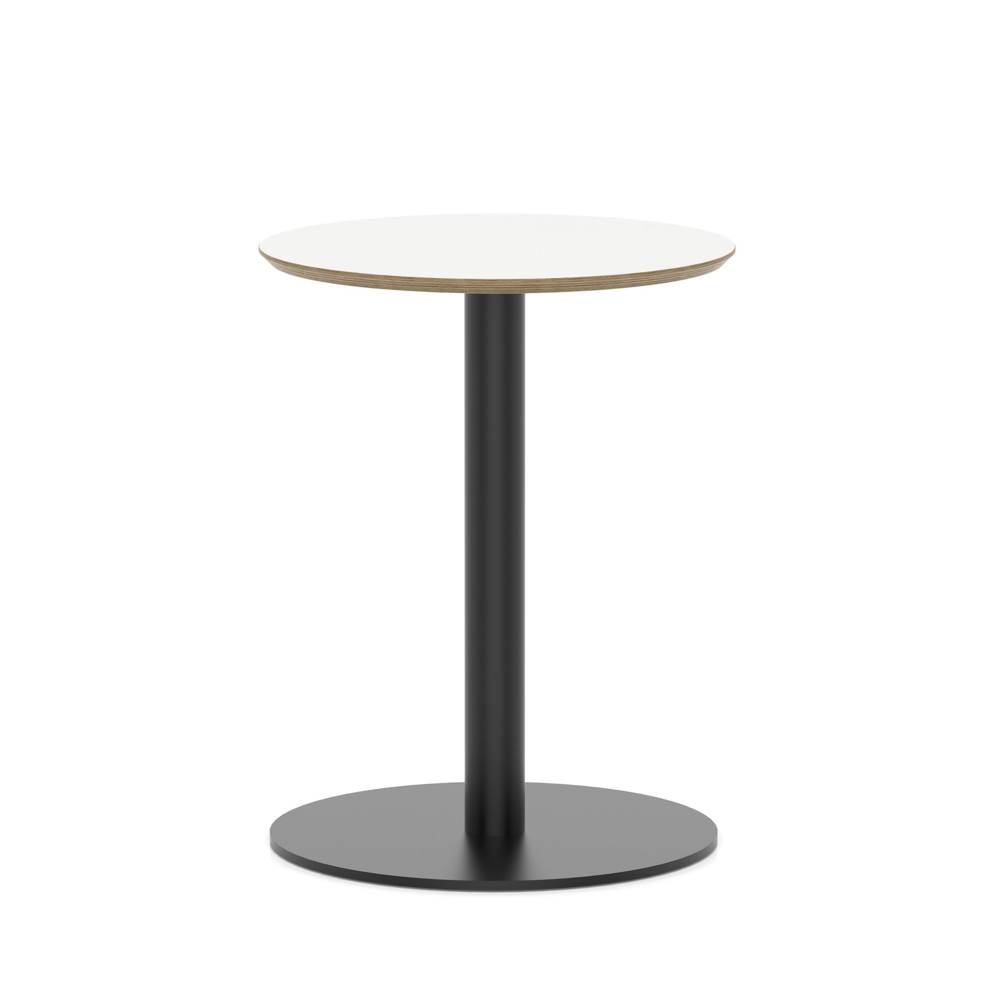 Brixworth Round Coffee Table With Disc Base - Black Leg