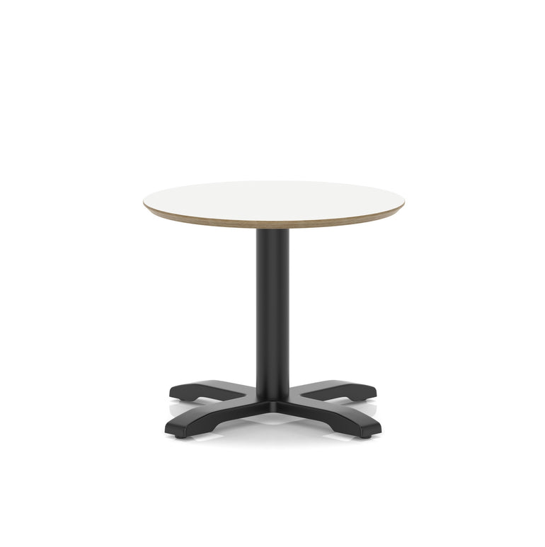 Brixworth Round Coffee Table With Cross Base - Black Leg
