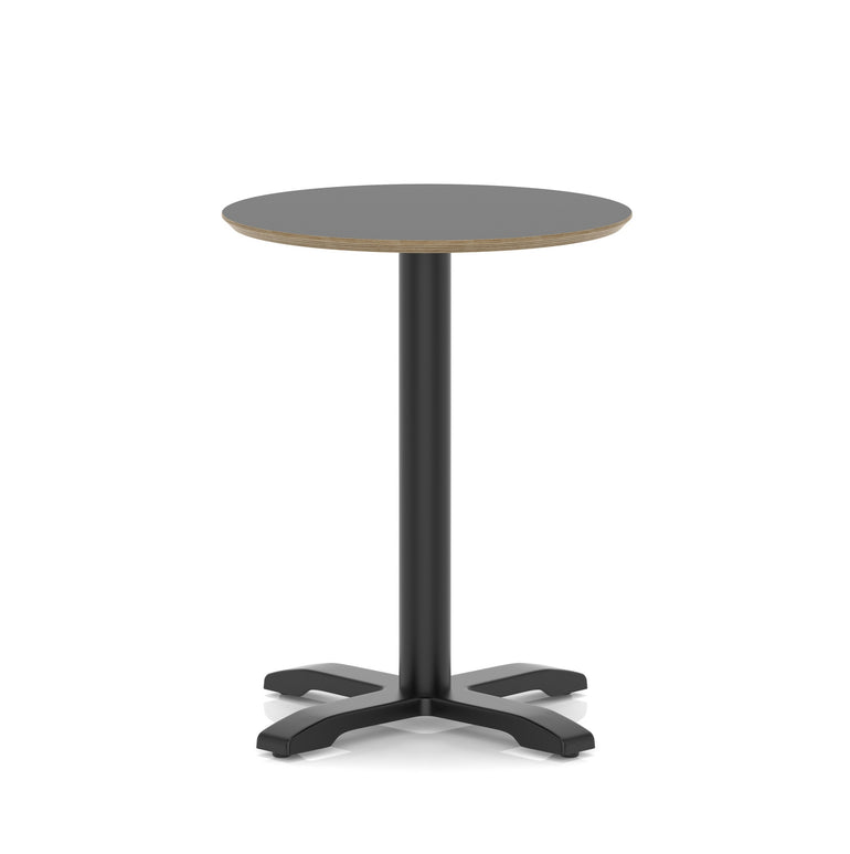 Brixworth Round Coffee Table With Cross Base - Black Leg