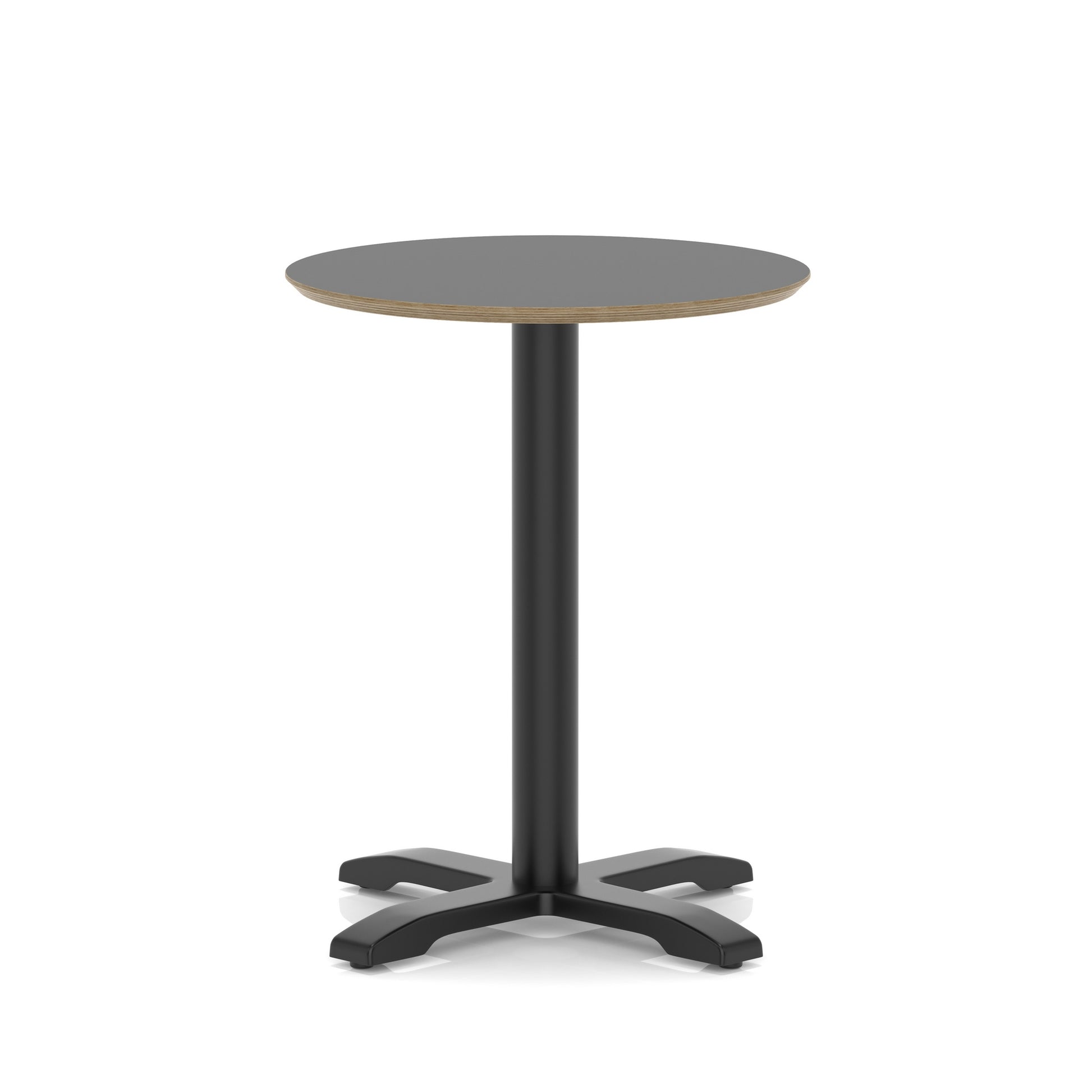 Brixworth Round Coffee Table With Cross Base - Black Leg