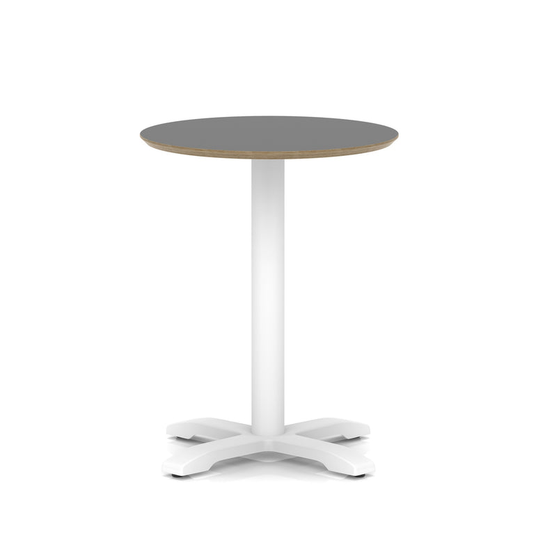 Brixworth Round Coffee Table With Cross Base - White Leg