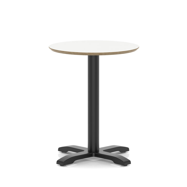 Brixworth Round Coffee Table With Cross Base - Black Leg
