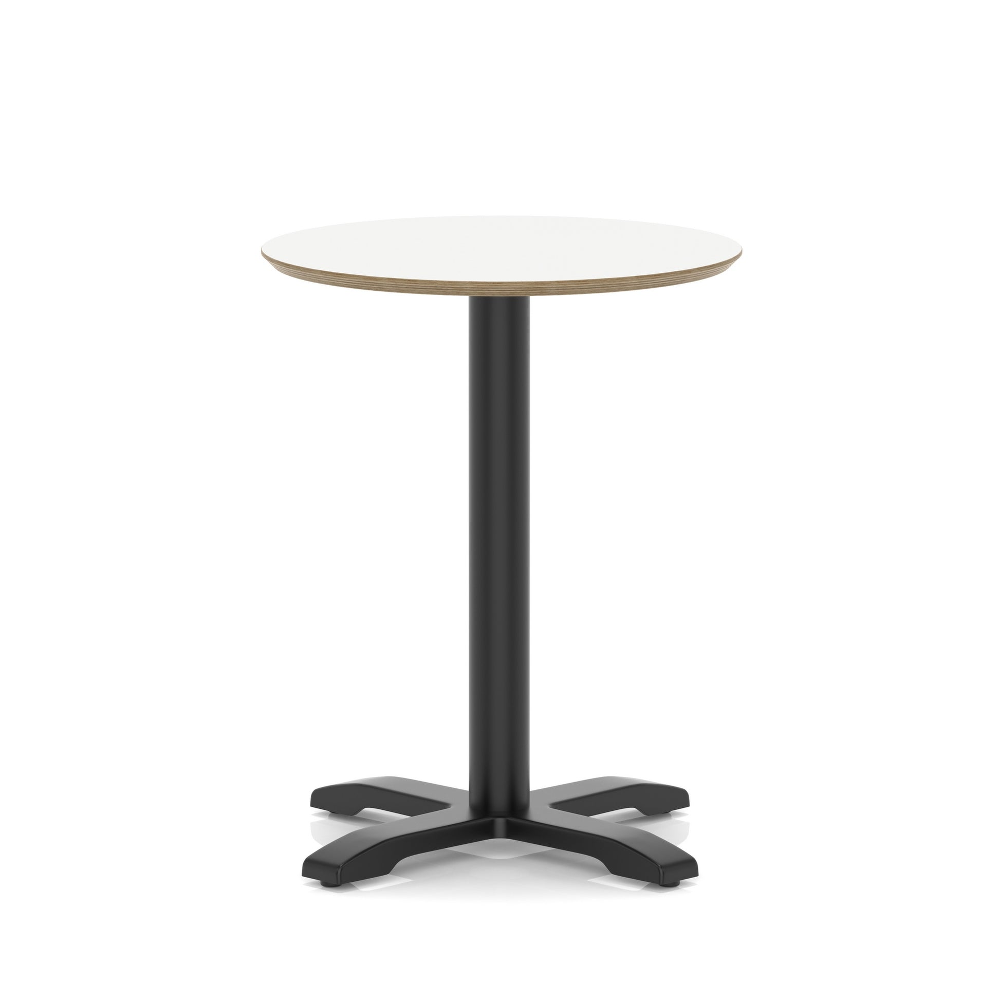 Brixworth Round Coffee Table With Cross Base - Black Leg