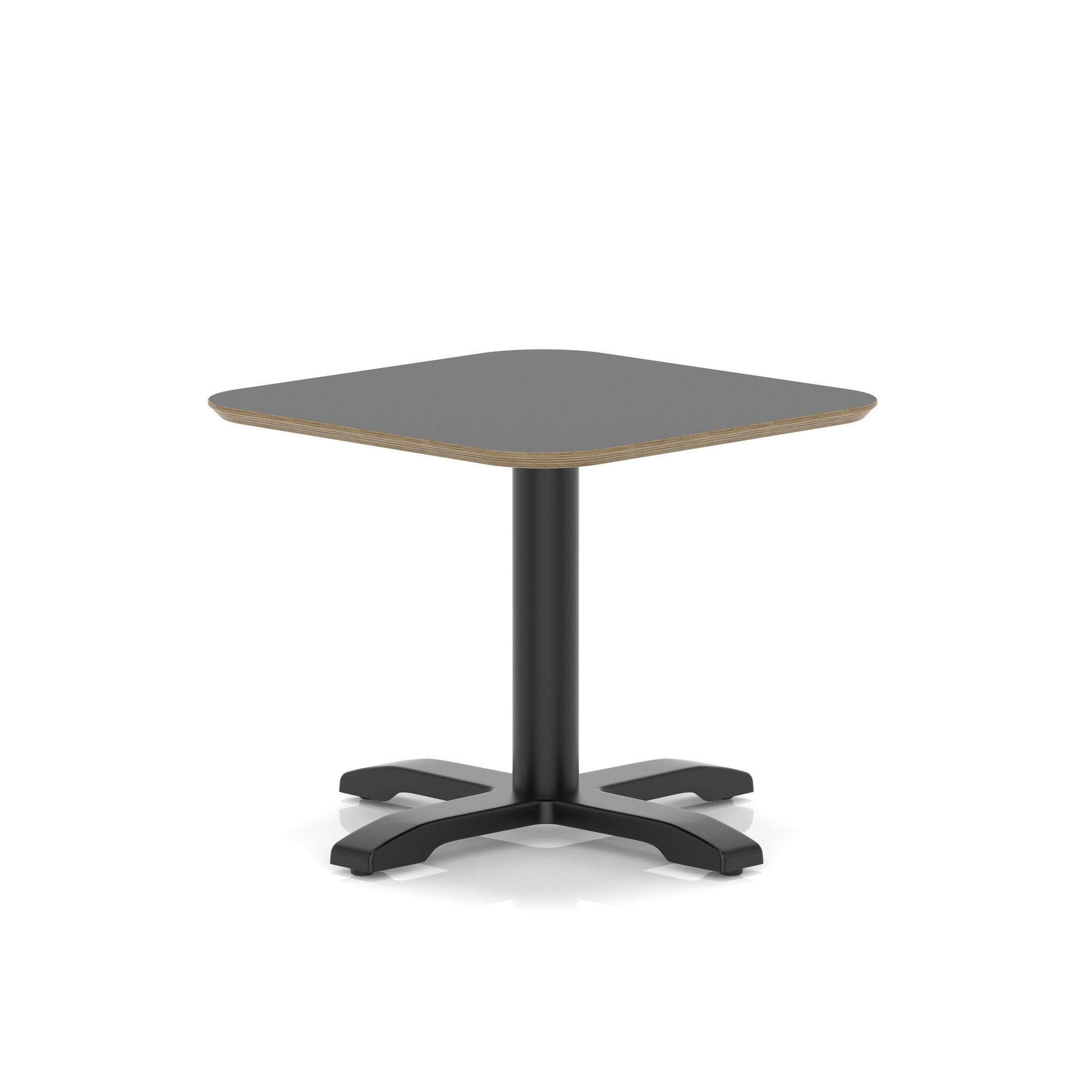 Brixworth Square Coffee Table With Cross Base - Black Leg