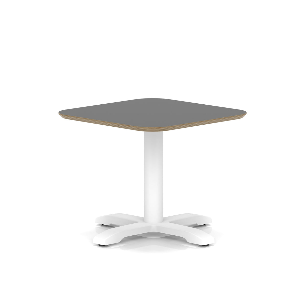 Brixworth Square Coffee Table With Cross Base - White Leg