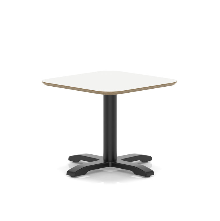 Brixworth Square Coffee Table With Cross Base - Black Leg