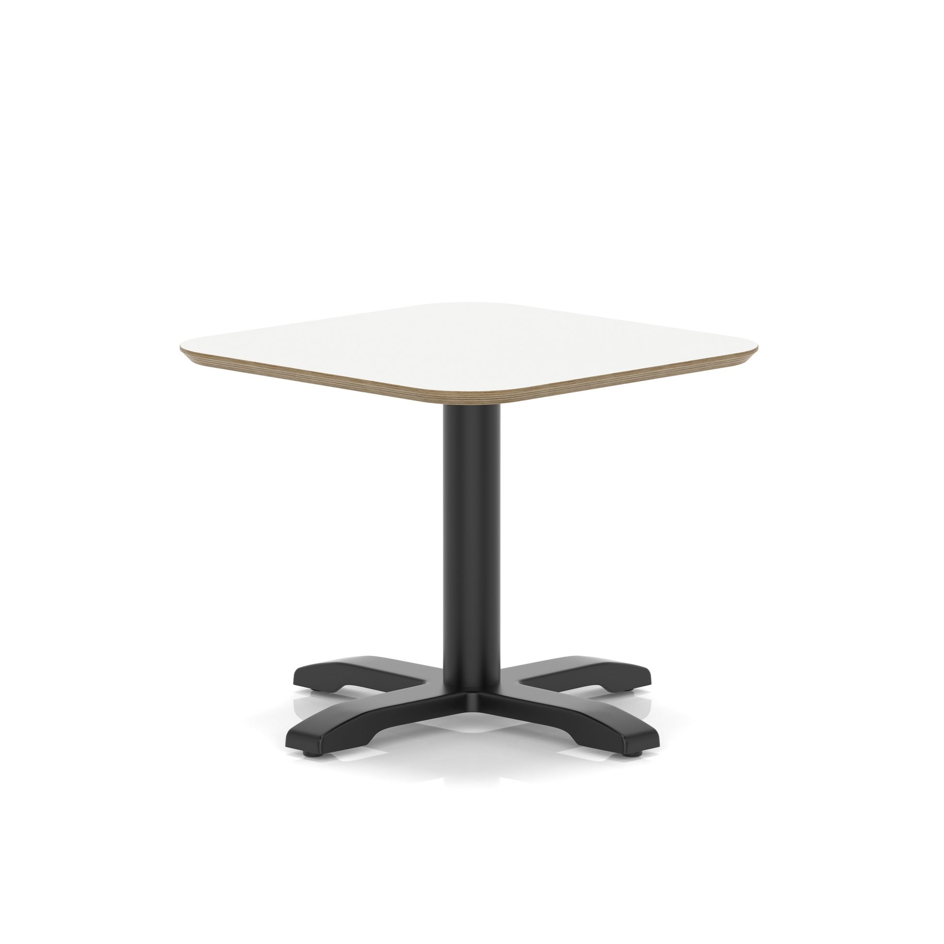 Brixworth Square Coffee Table With Cross Base - Black Leg