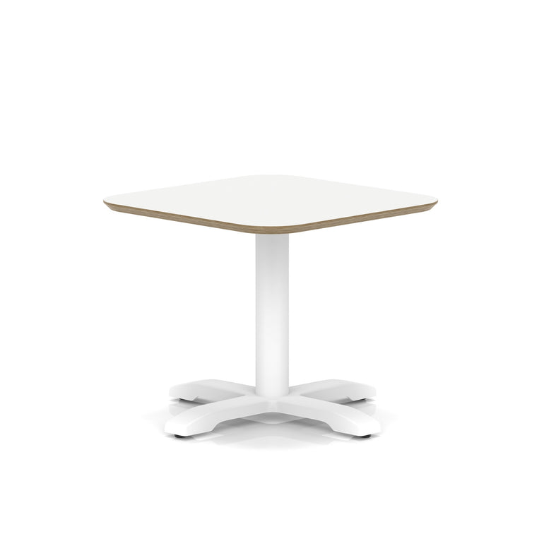 Brixworth Square Coffee Table With Cross Base - White Leg
