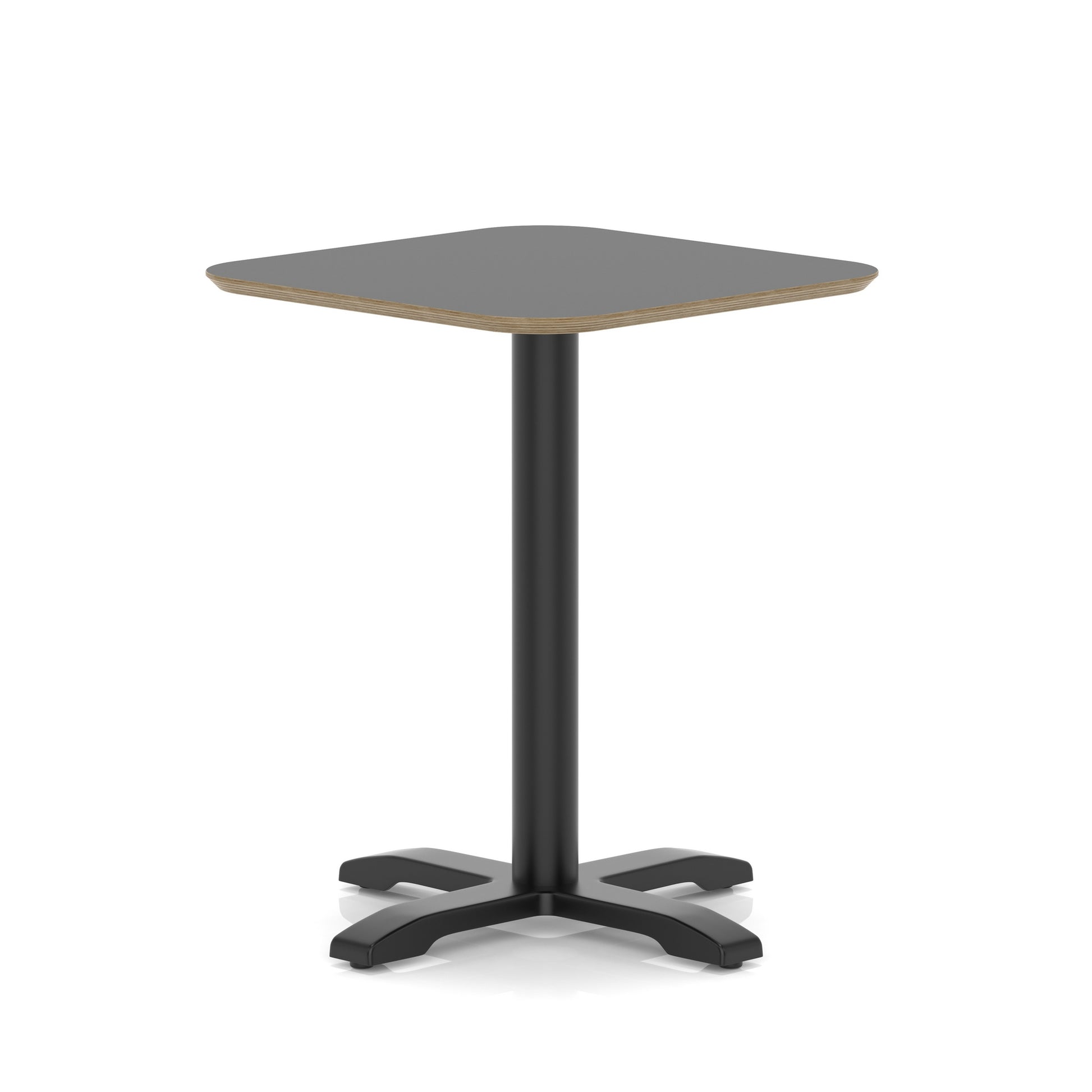 Brixworth Square Coffee Table With Cross Base - Black Leg