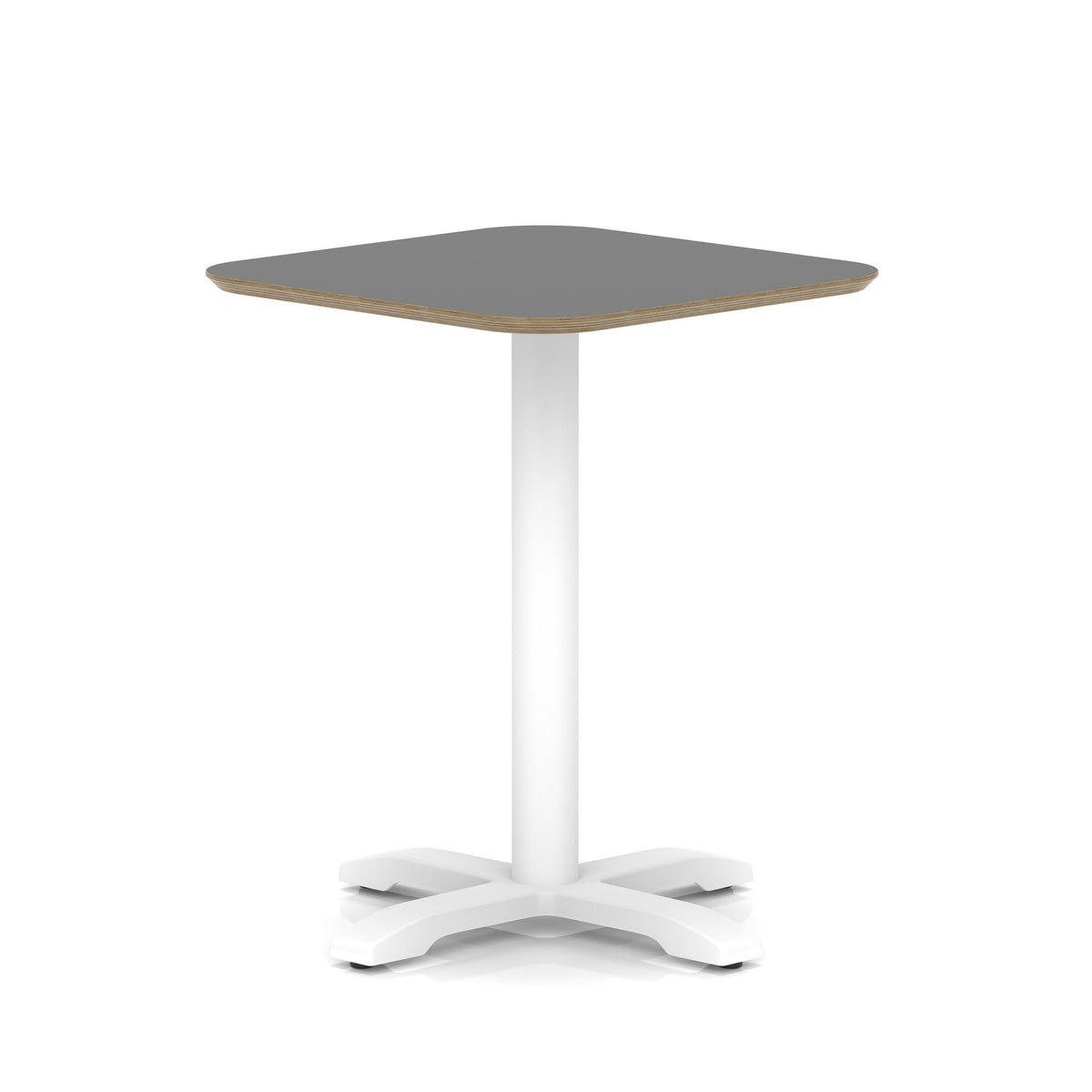 Brixworth Square Coffee Table With Cross Base - White Leg
