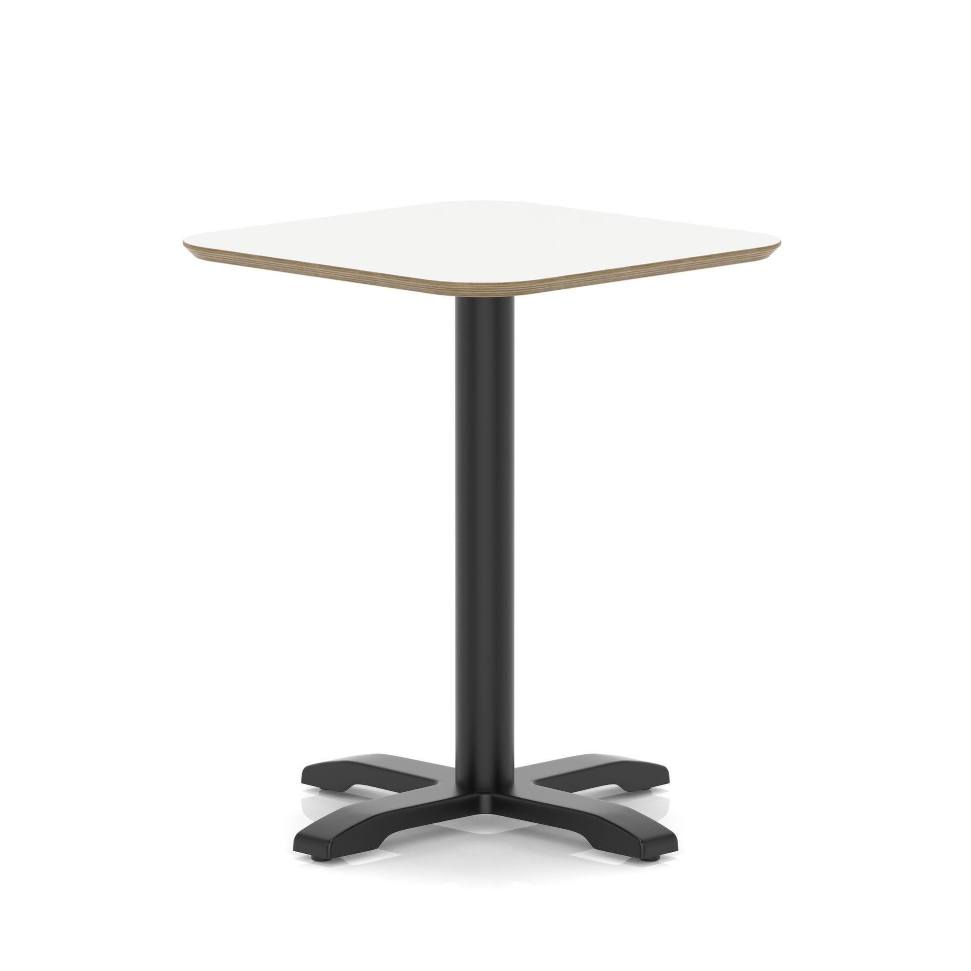Brixworth Square Coffee Table With Cross Base - Black Leg
