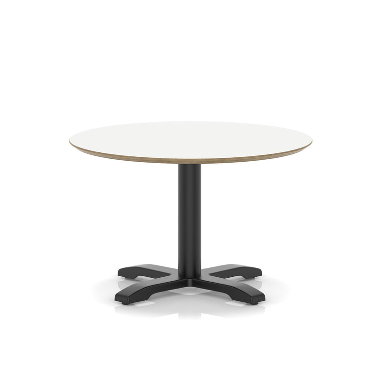 Brixworth Round Coffee Table With Cross Base - Black Leg