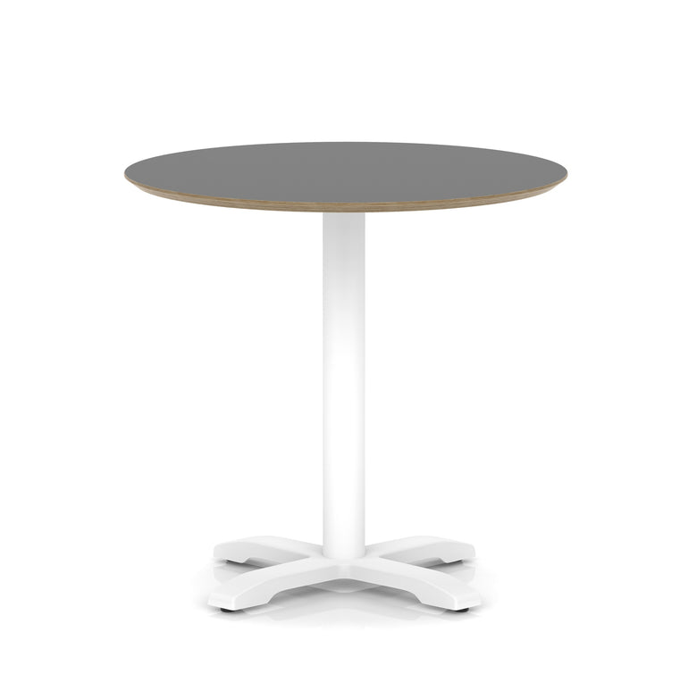 Brixworth Round Coffee Table With Cross Base - White Leg