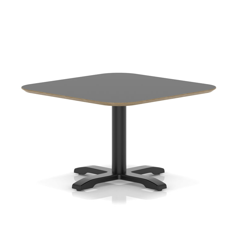 Brixworth Square Coffee Table With Cross Base - Black Leg