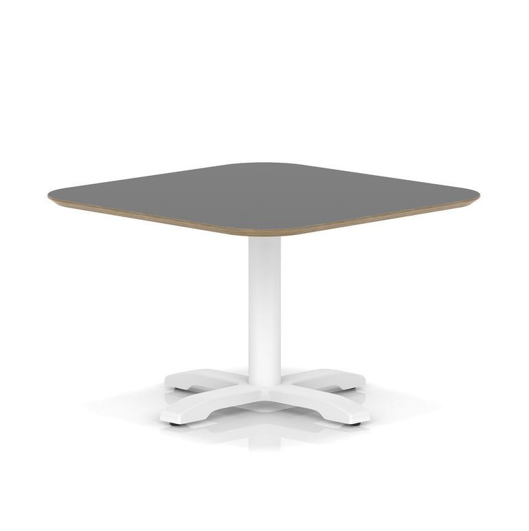 Brixworth Square Coffee Table With Cross Base - White Leg