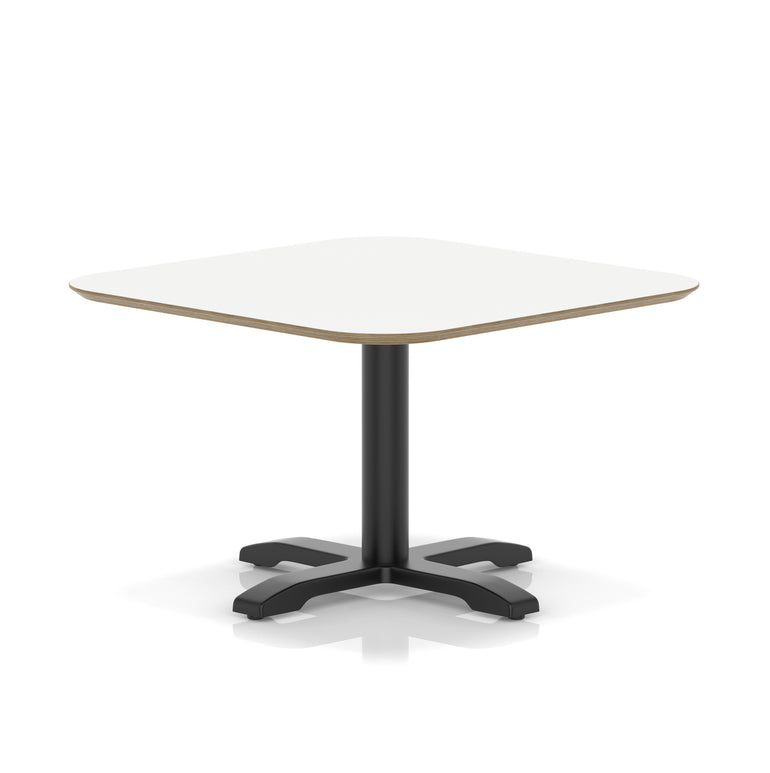 Brixworth Square Coffee Table With Cross Base - Black Leg