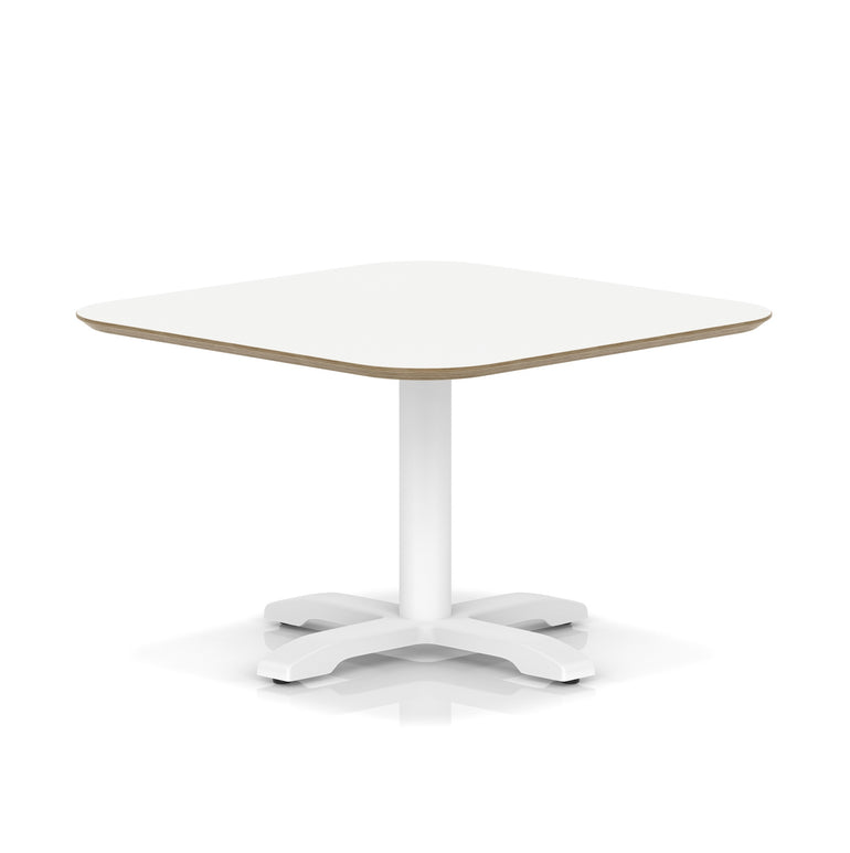 Brixworth Square Coffee Table With Cross Base - White Leg