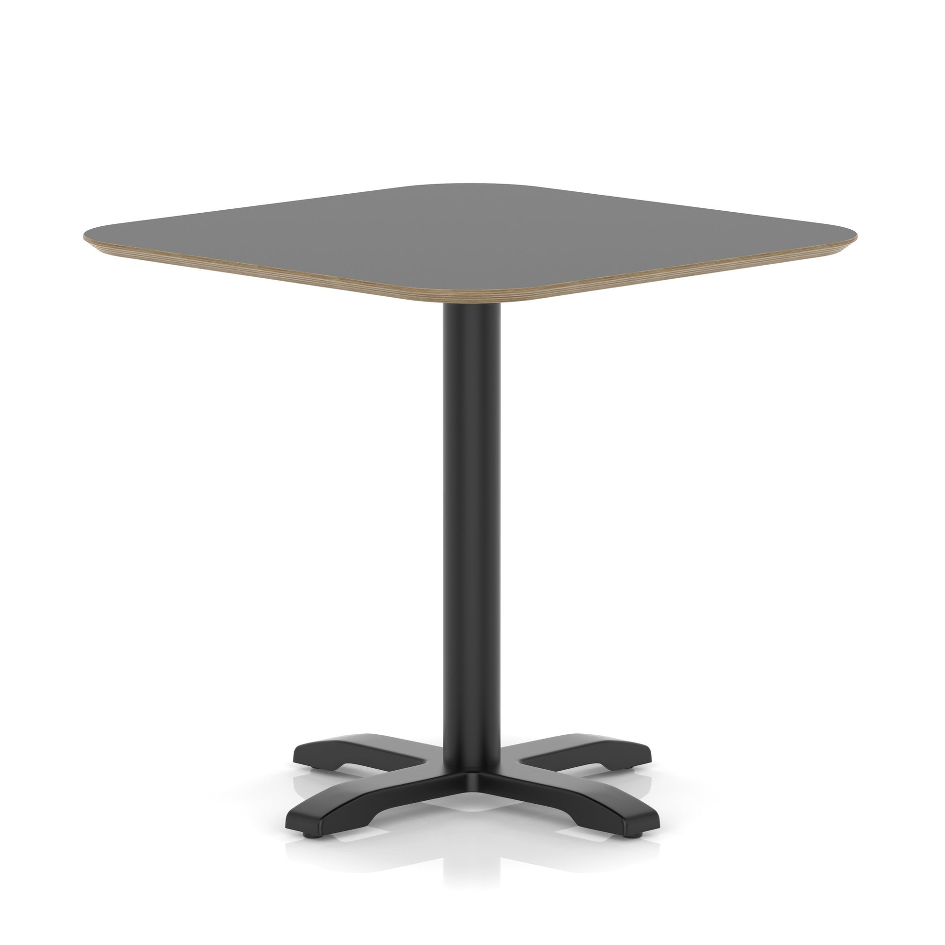 Brixworth Square Coffee Table With Cross Base - Black Leg