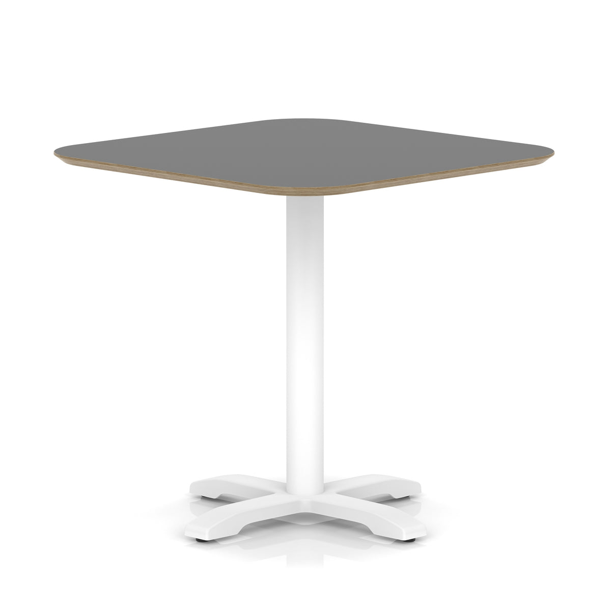 Brixworth Square Coffee Table With Cross Base - White Leg