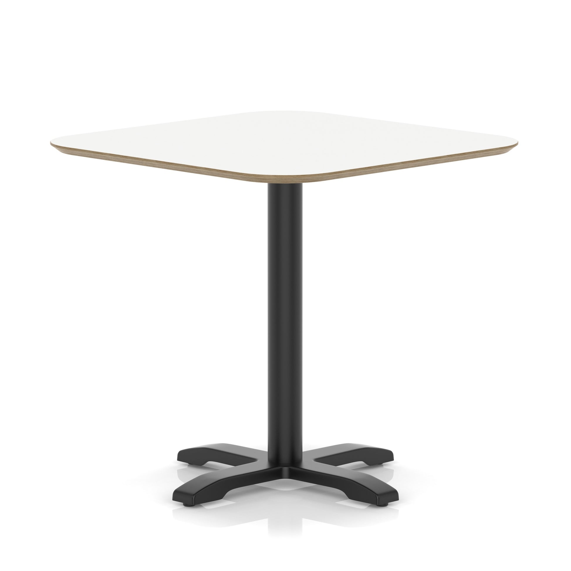 Brixworth Square Coffee Table With Cross Base - Black Leg
