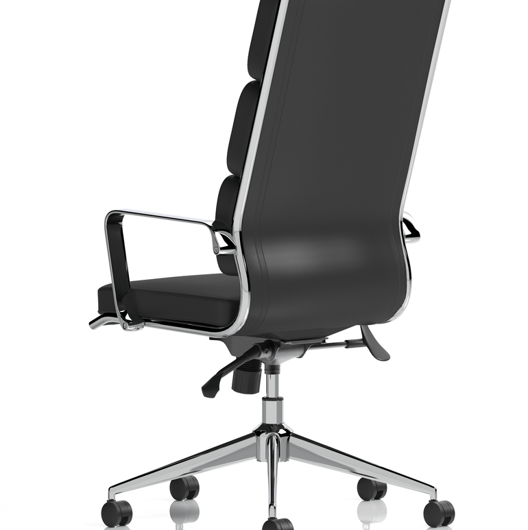 Savoy High Back Executive Black Leather Office Chair with Arms