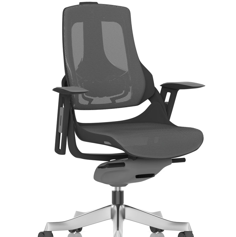 Zure High Back Black Shell Executive Office Chair with Arms