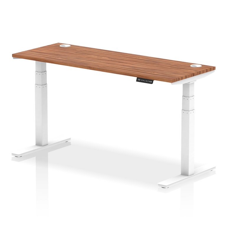 Air Height Adjustable Slimline Desk With Cable Ports