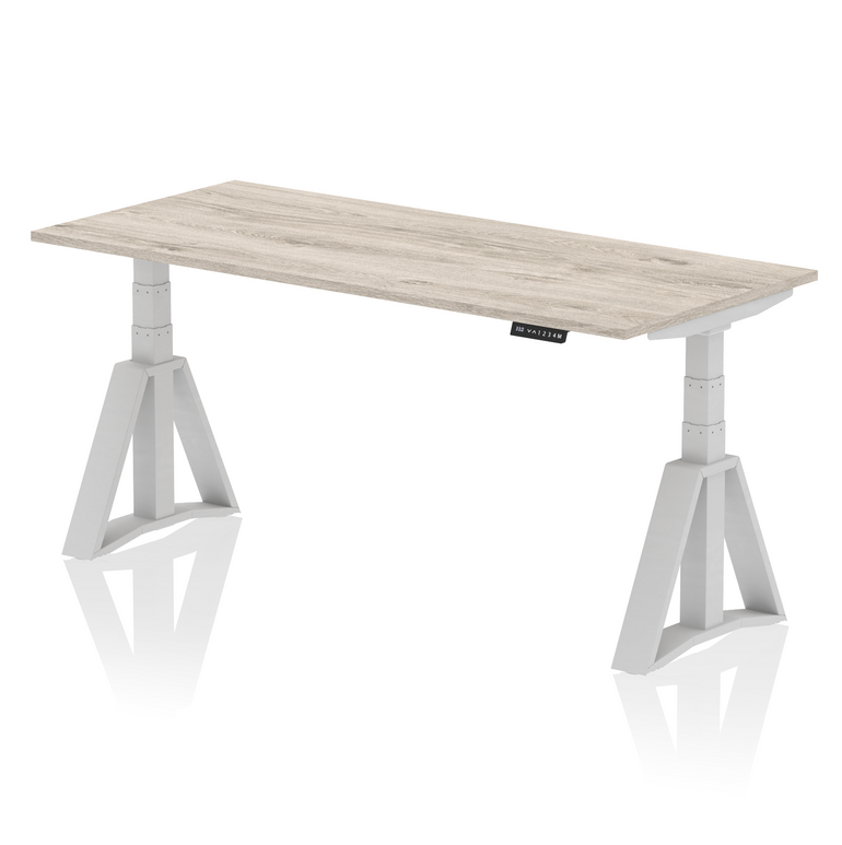 Air Height Adjustable Desk without Cable Ports With Piste Foot
