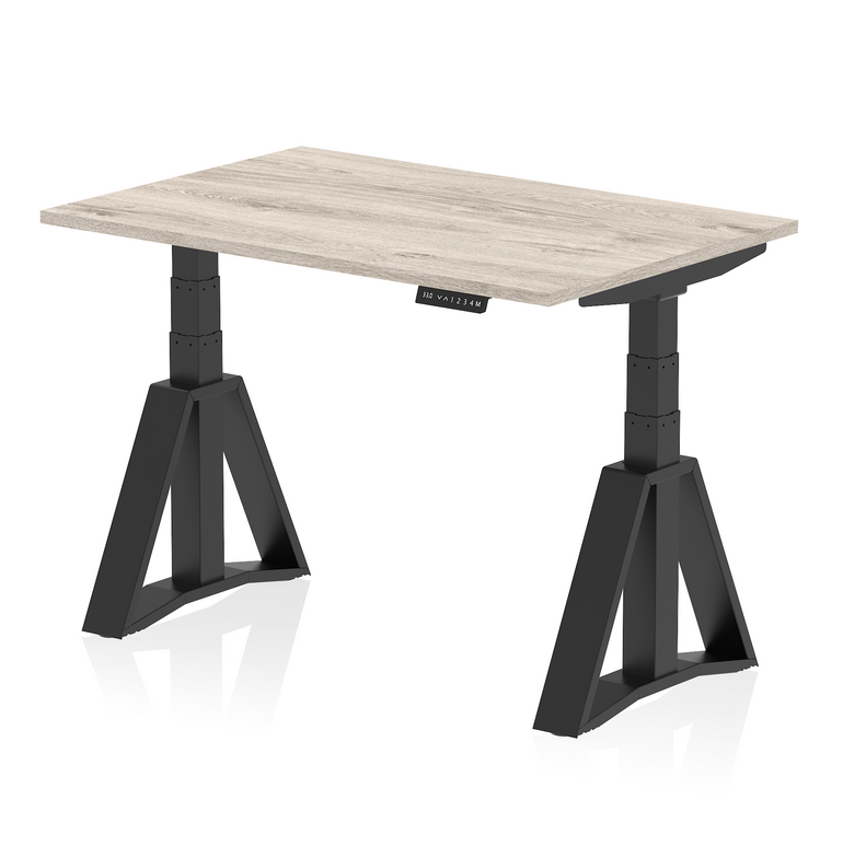 Air Height Adjustable Desk without Cable Ports With Piste Foot