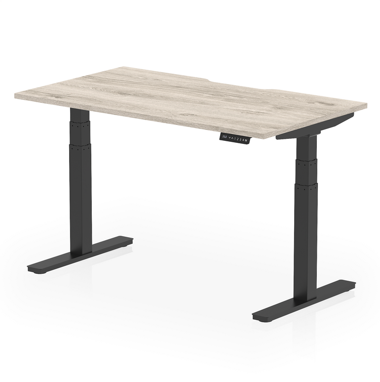 Air Scalloped Edge Height Adjustable Office Desk