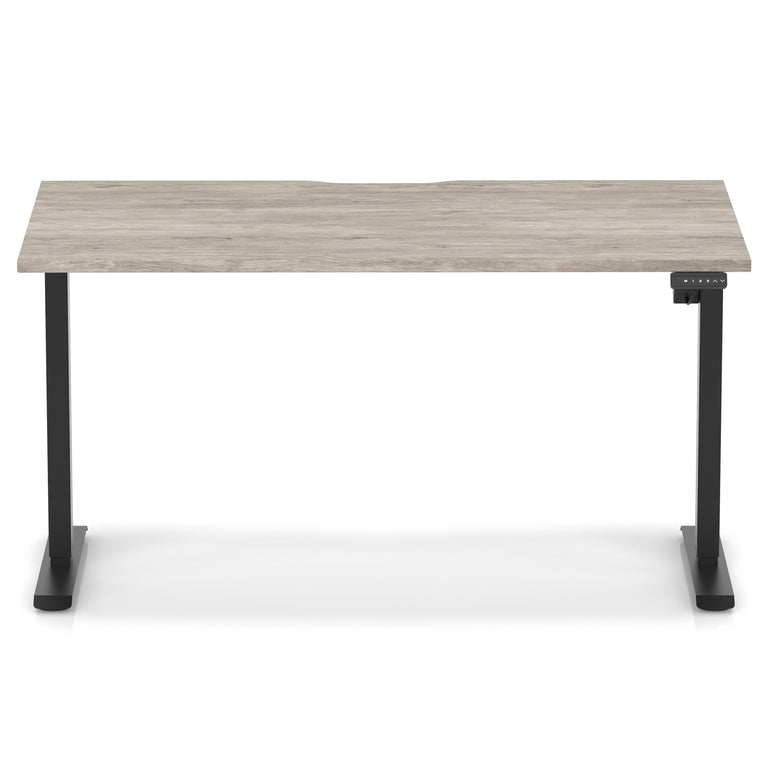 Air Lite Height Adjustable Desk With Scalloped Edge