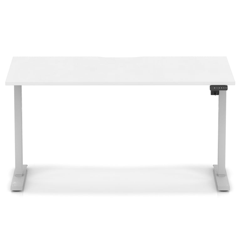 Air Lite Height Adjustable Desk With Scalloped Edge