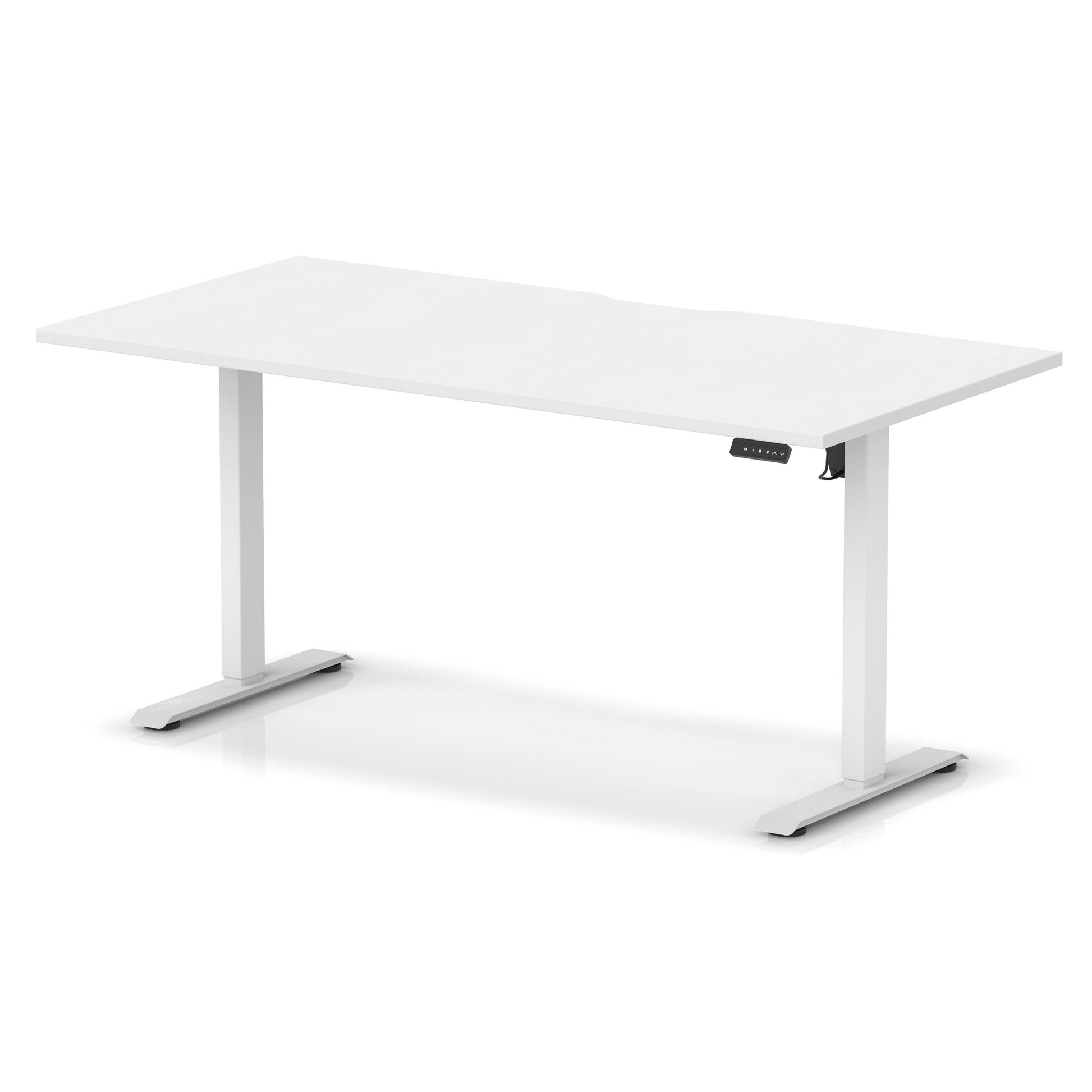 Air Lite Height Adjustable Desk With Scalloped Edge