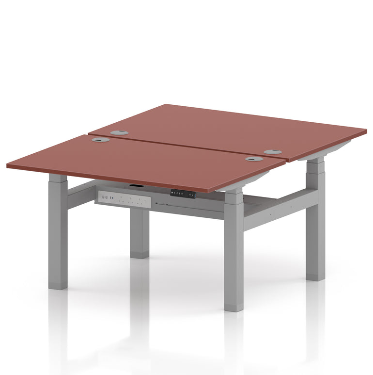 Air Back-to-Back Height Adjustable Bench Desk - 2 Person