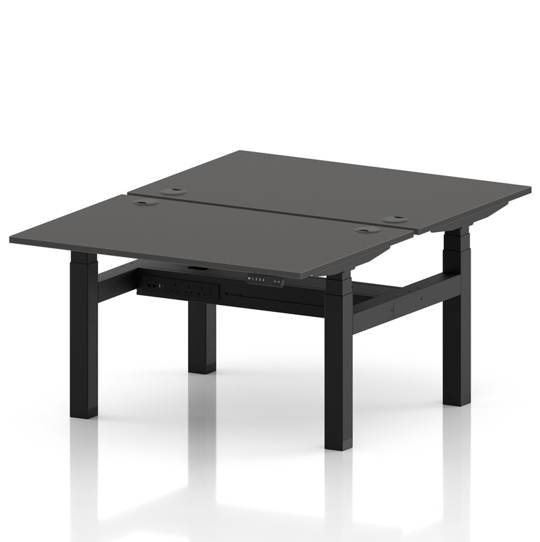 Air Back-to-Back Height Adjustable Bench Desk - 2 Person