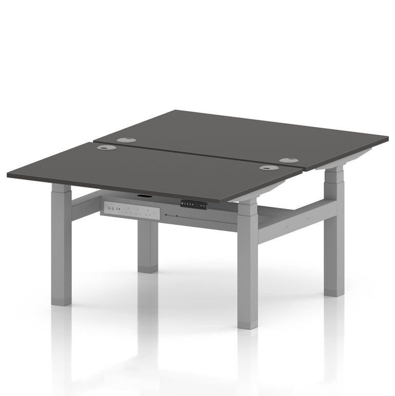 Air Back-to-Back Height Adjustable Bench Desk - 2 Person
