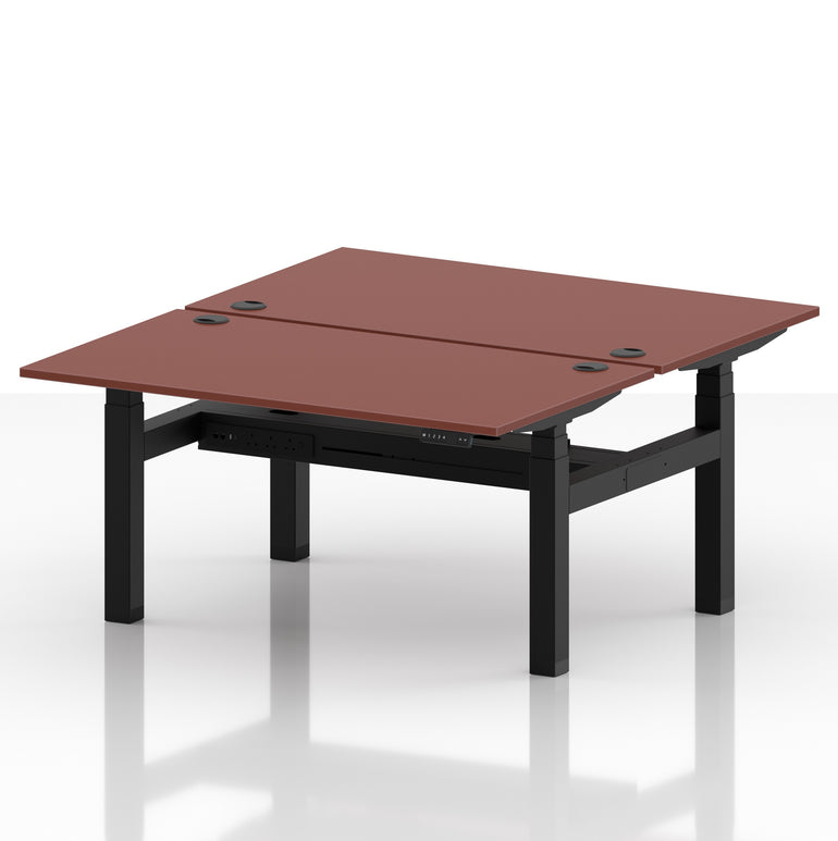 Air Back-to-Back Height Adjustable Bench Desk - 2 Person