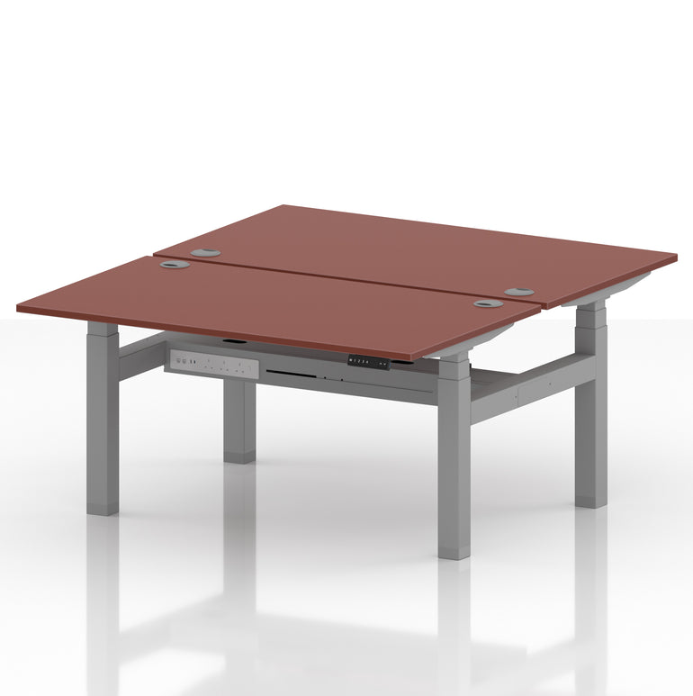 Air Back-to-Back Height Adjustable Bench Desk - 2 Person