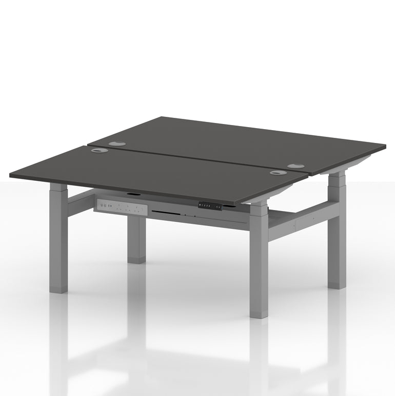 Air Back-to-Back Height Adjustable Bench Desk - 2 Person